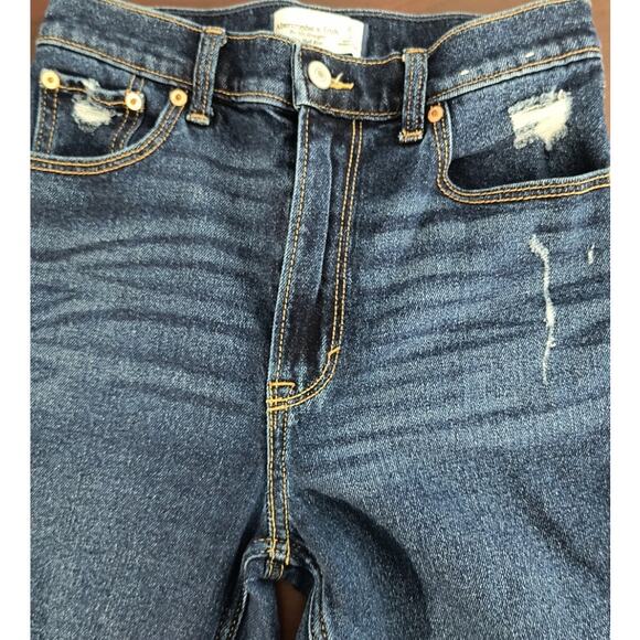 Abercrombie & Fitch 90's Straight Ultra High Rise Jeans Women's Size 26 Frayed - Picture 4 of 12